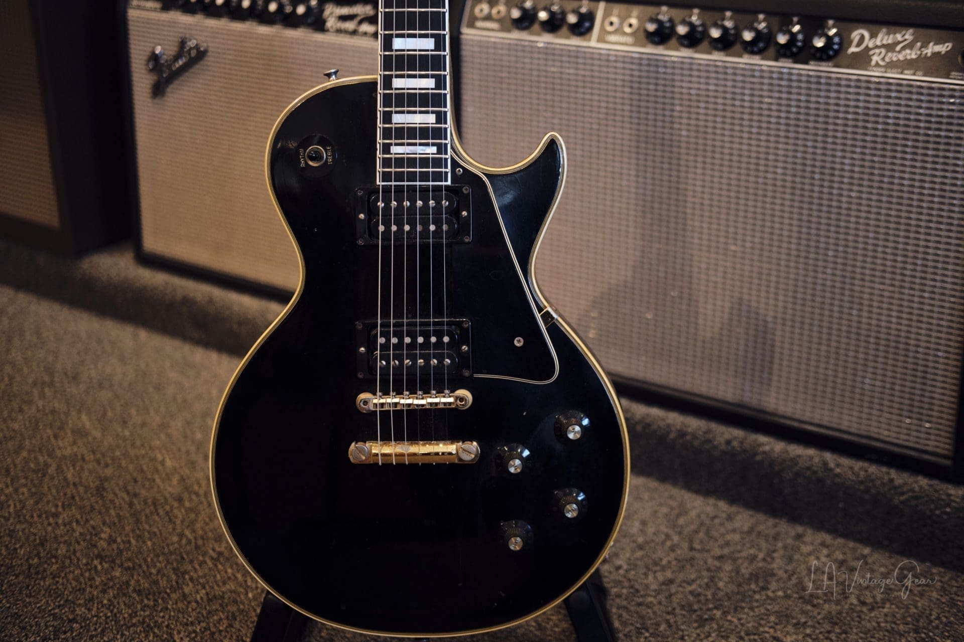 Gibson 1969 Black Les Paul Custom Electric Guitar - Great Player Guitar! - Image 3