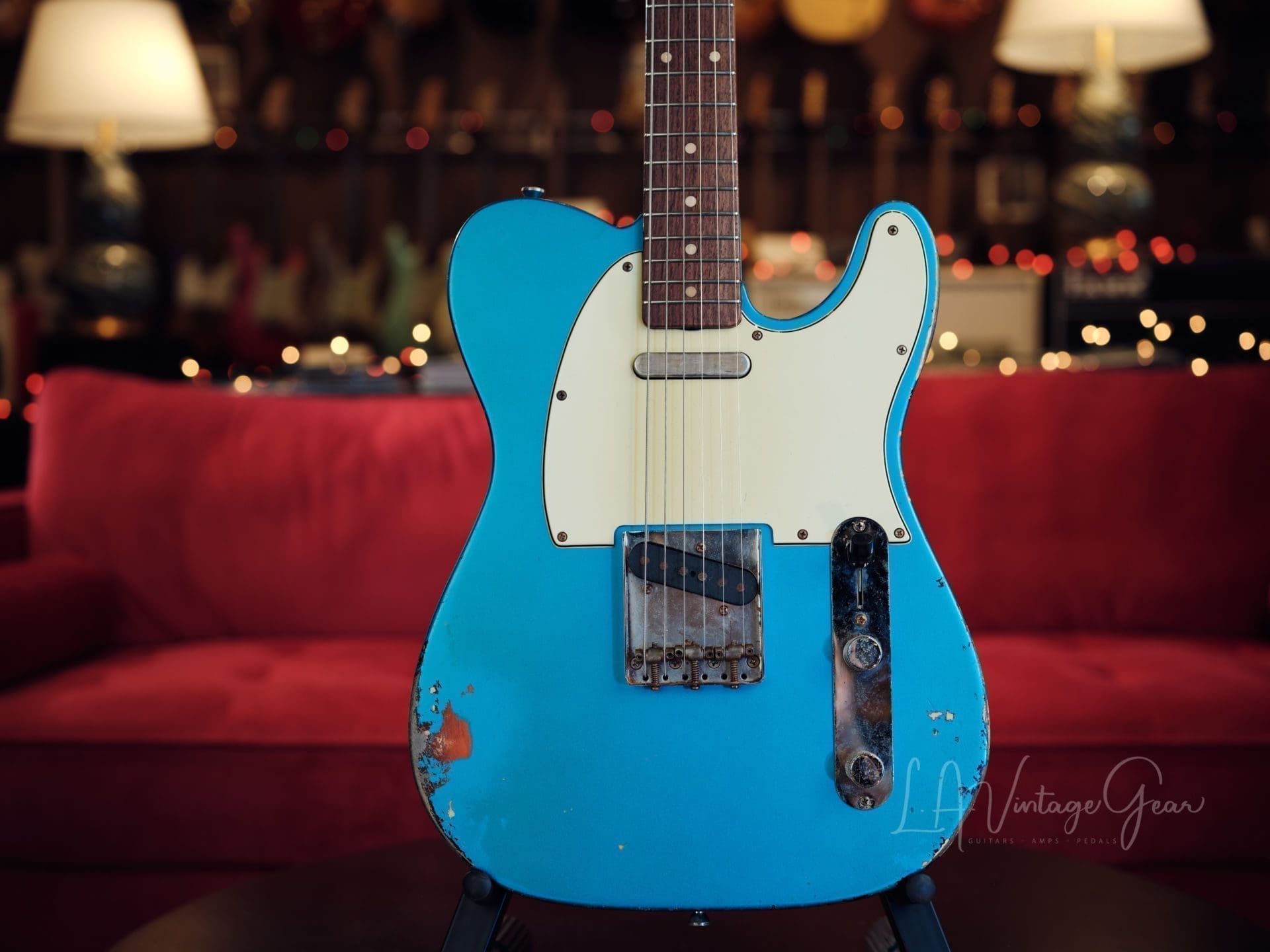 Mario Martin Model-T Electric Guitar - Lake Placid Blue over Sunburst Relic'd Finish - Brand New! - Image 3