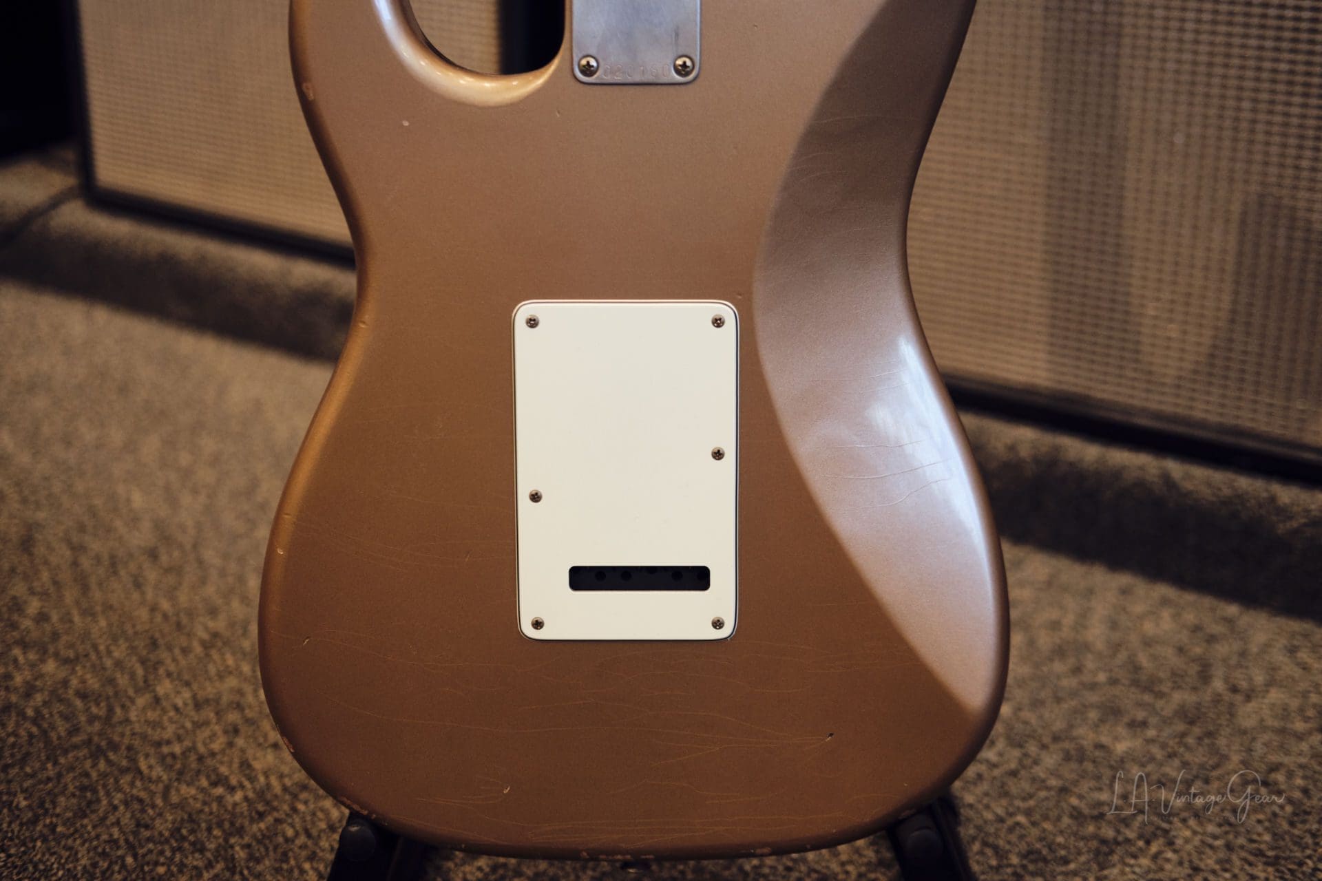 K-Line Springfield S-Style Electric Guitar-Lightly Relic'd Firemist Gold Finish #020180-Brand New! - Image 14