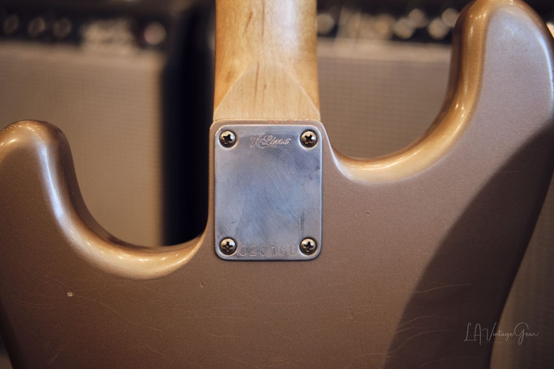 K-Line Springfield S-Style Electric Guitar-Lightly Relic'd Firemist Gold Finish #020180-Brand New! - Image 15