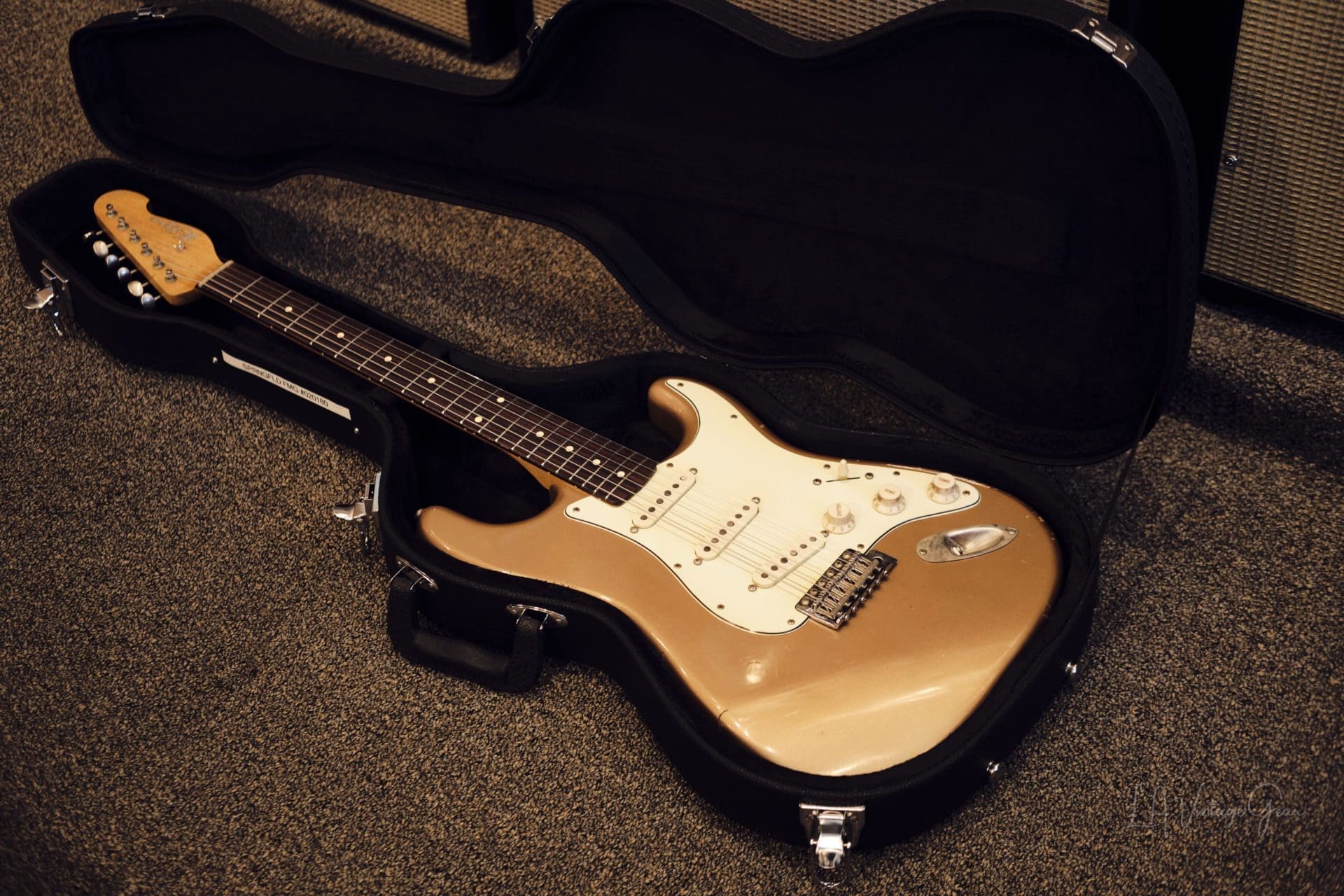 K-Line Springfield S-Style Electric Guitar-Lightly Relic'd Firemist Gold Finish #020180-Brand New! - Image 17