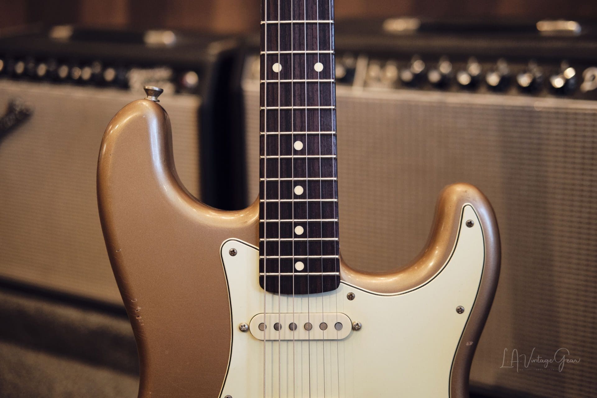 K-Line Springfield S-Style Electric Guitar-Lightly Relic'd Firemist Gold Finish #020180-Brand New! - Image 3