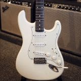 K-Line Springfield S-Style Electric Guitar – Olympic White Finish #020182 – Brand New Build!