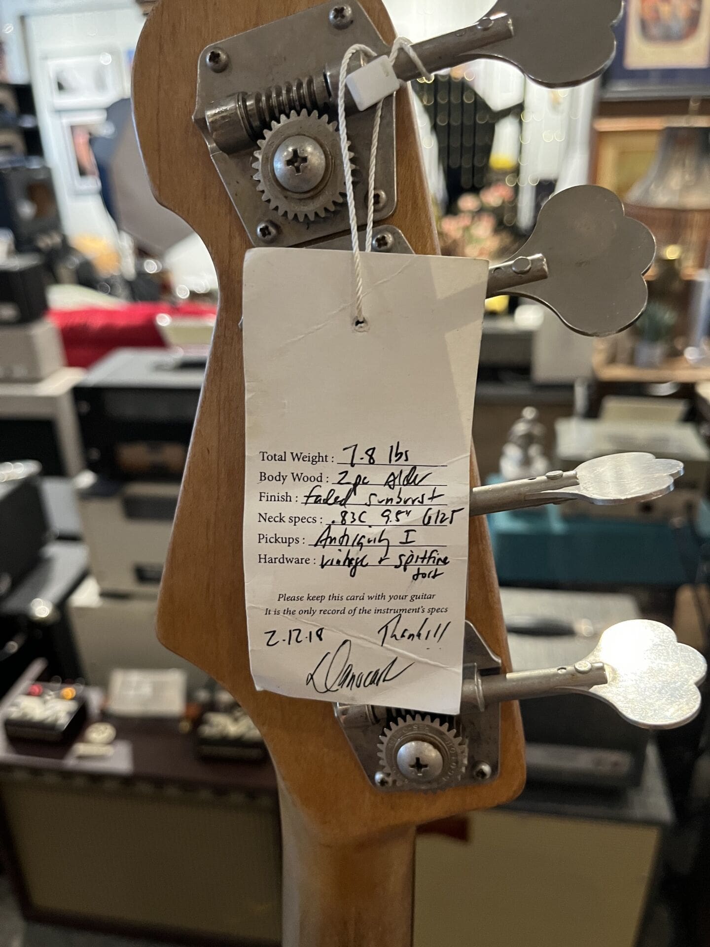 Danocaster - P Bass - Faded Sunburst - Phenomenal Bass - Image 11