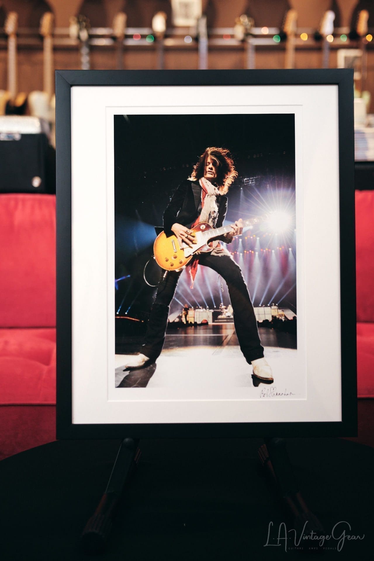 Rob Shanahan Rock Art - Joe Perry Print Framed