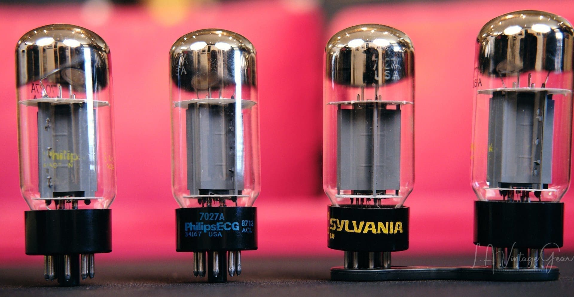 Vintage Sylvania 7027A Matched Quad - Tests good used - Hot Rod Your Amp with Vintage Tubes!