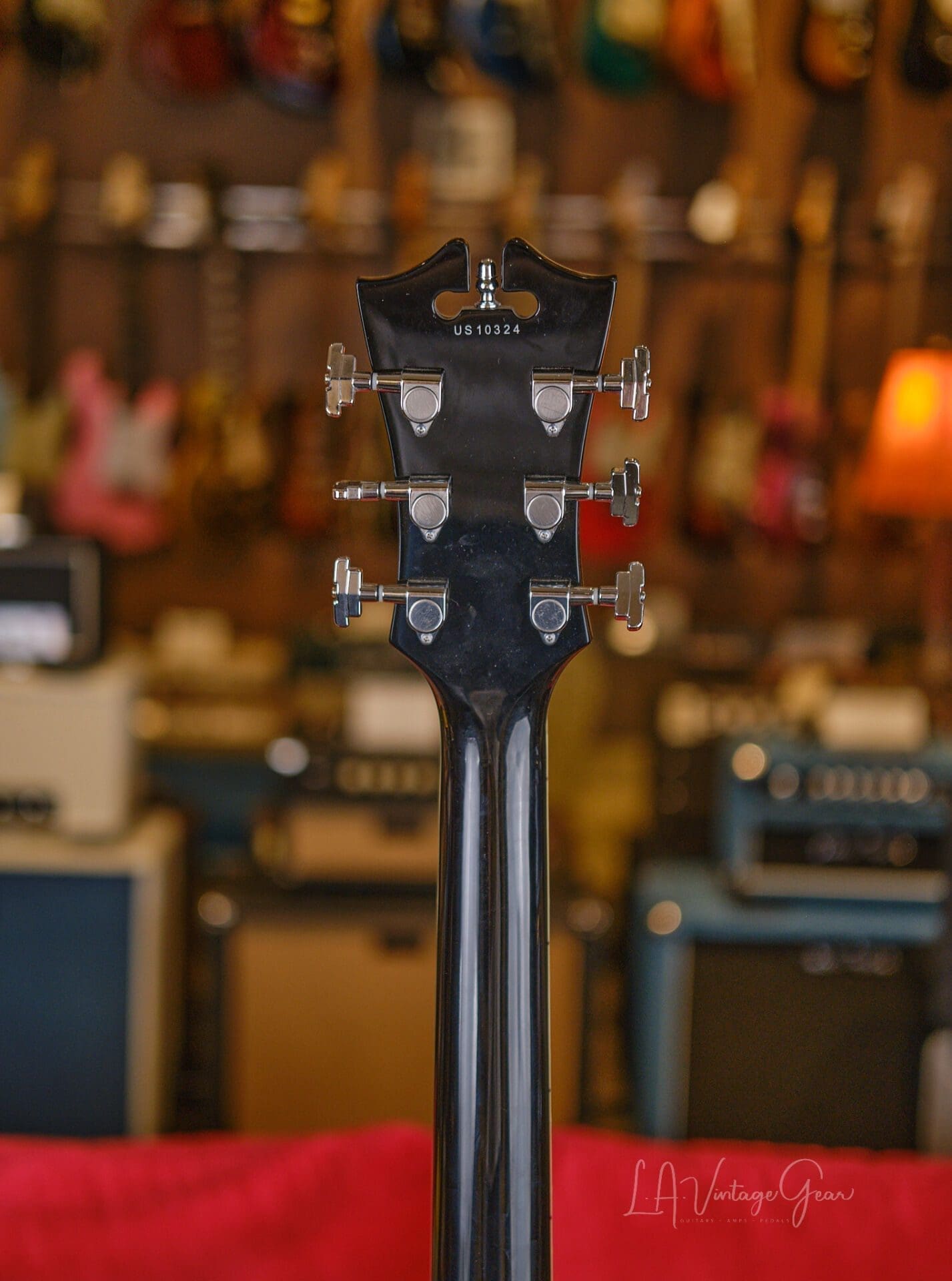 D'Angelico Premier DC Semi-Hollow Electric Guitar With Stairstep Tailpiece - Black - Image 8