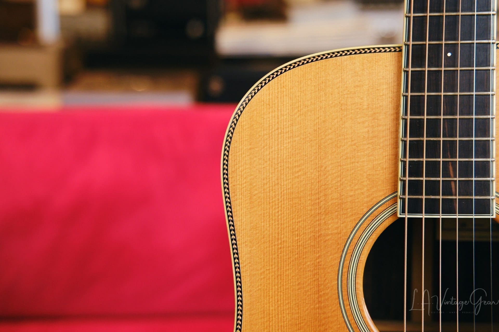 Santa Cruz 'Vintage Artist' Dreadnought Acoustic Guitar 1999 - Sitka Spruce Top & Rosewood Back & Sides - Image 11