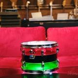 1970’s Ludwig Vistalite Tri-Band Green, Black, and Red Drum Kit 22/12/13/16 – Think The Wailers !