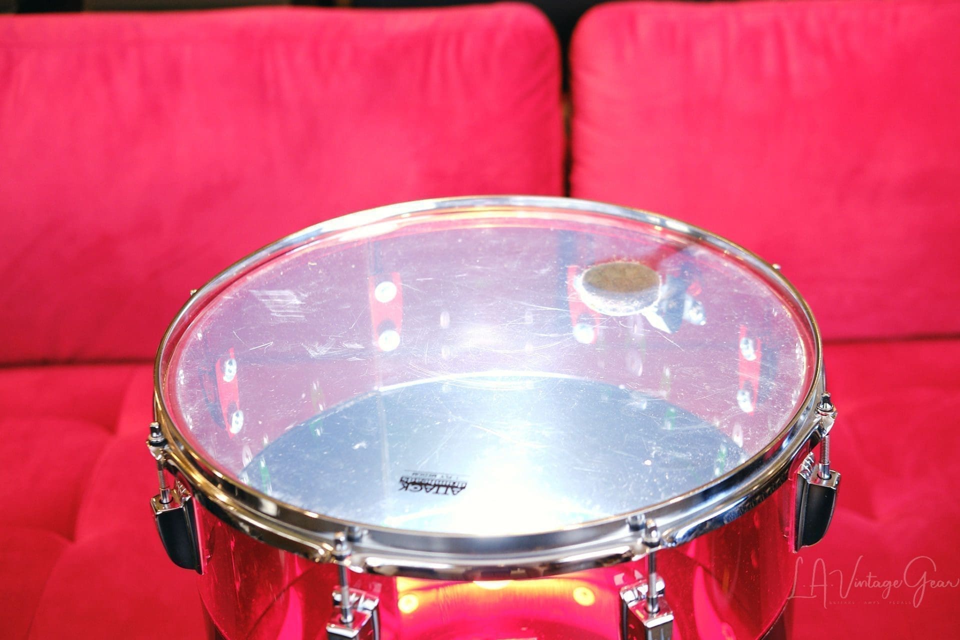 1970's Ludwig Vistalite Tri-Band Green, Black, and Red Drum Kit 22/12/13/16 - Think The Wailers ! - Image 16