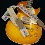 Guitar Strap Beautifully Hand Embroidered in Colombia – Design #10