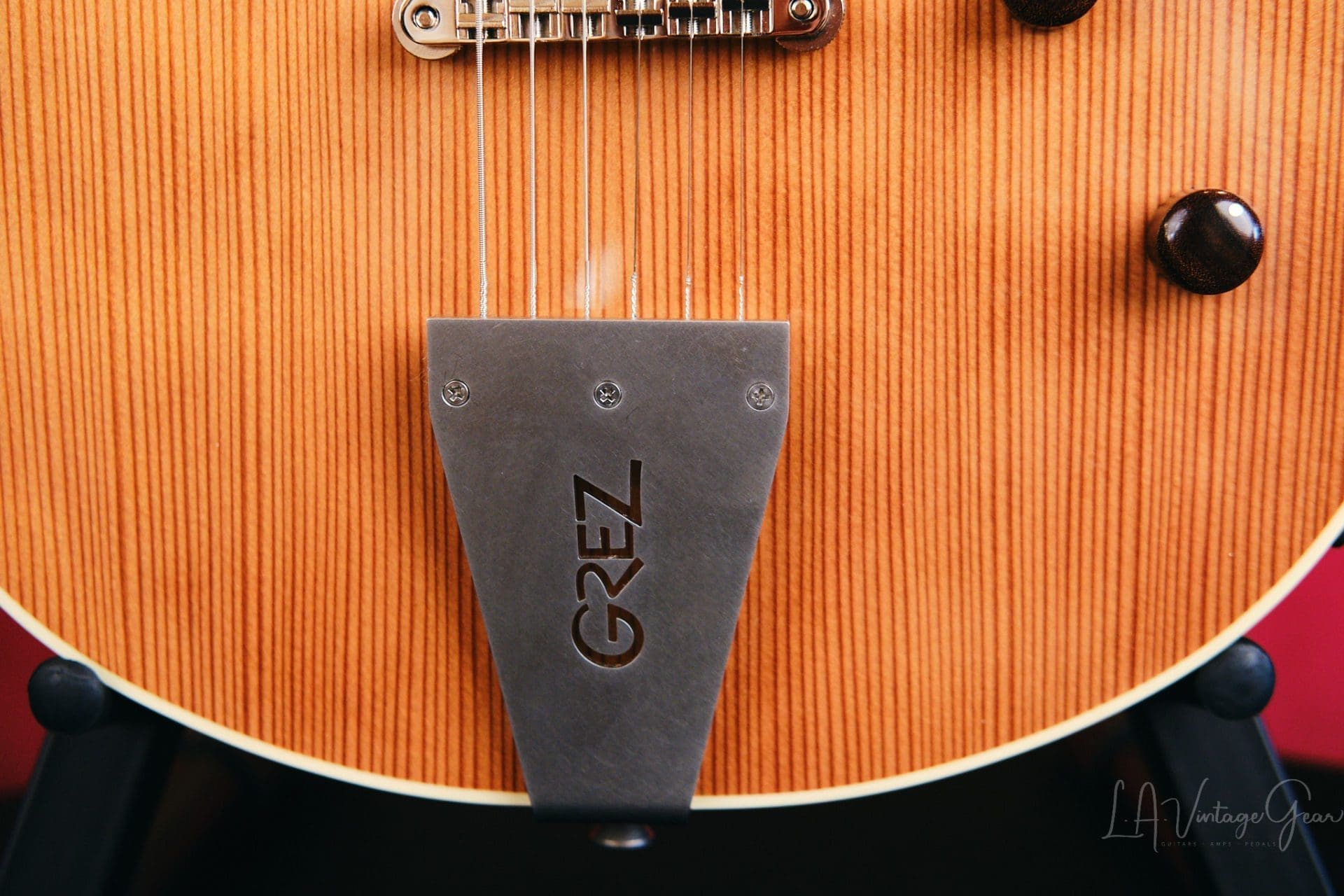 Grez Mendocino Natural Single Cut Electric Guitar - Solid Old Growth Redwood Top & Lollar Pickups - Image 7