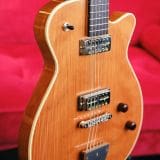 Grez “Mendocino” Natural Single Cut Electric Guitar – Solid Old Growth Redwood Top & Lollar Gold Foil Pickups!