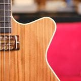 Grez “Mendocino” Natural Single Cut Electric Guitar – Solid Old Growth Redwood Top & Lollar Gold Foil Pickups!