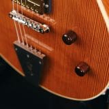 Grez “Mendocino” Natural Single Cut Electric Guitar – Solid Old Growth Redwood Top & Lollar Gold Foil Pickups!