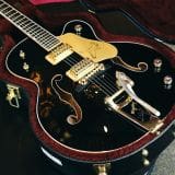 Gretsch G6136TG Players Edition Falcon Hollow Body Electric Guitar-Ebony Fingerboard, Midnight Sapphire