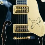 Gretsch G6136TG Players Edition Falcon Hollow Body Electric Guitar-Ebony Fingerboard, Midnight Sapphire