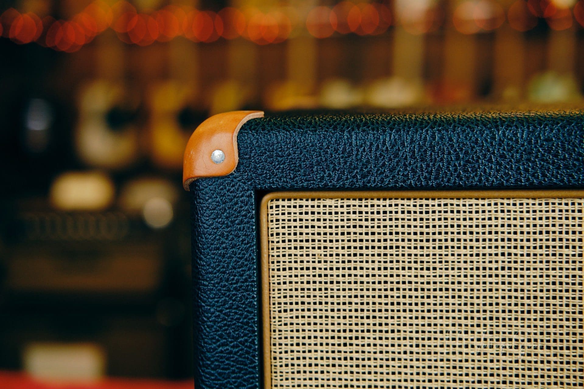 Mesa Boogie 2x12 Guitar Speaker Cabinet-Emerald Green & Tan Grill with Leather Corners, Celestion Vintage 30 Speakers - Image 4