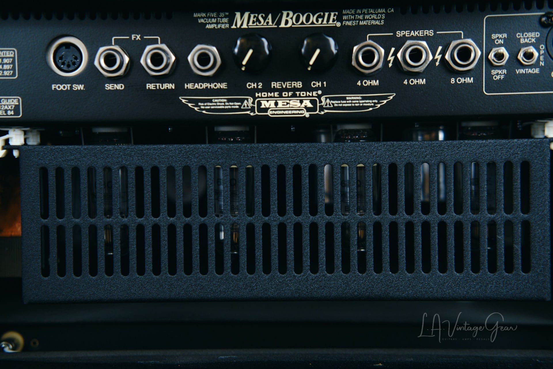Mesa Boogie Mark V 35W Head-Black Tolex Finish with Rackmount, Footswitch, & Cover-Mint Condition! - Image 16