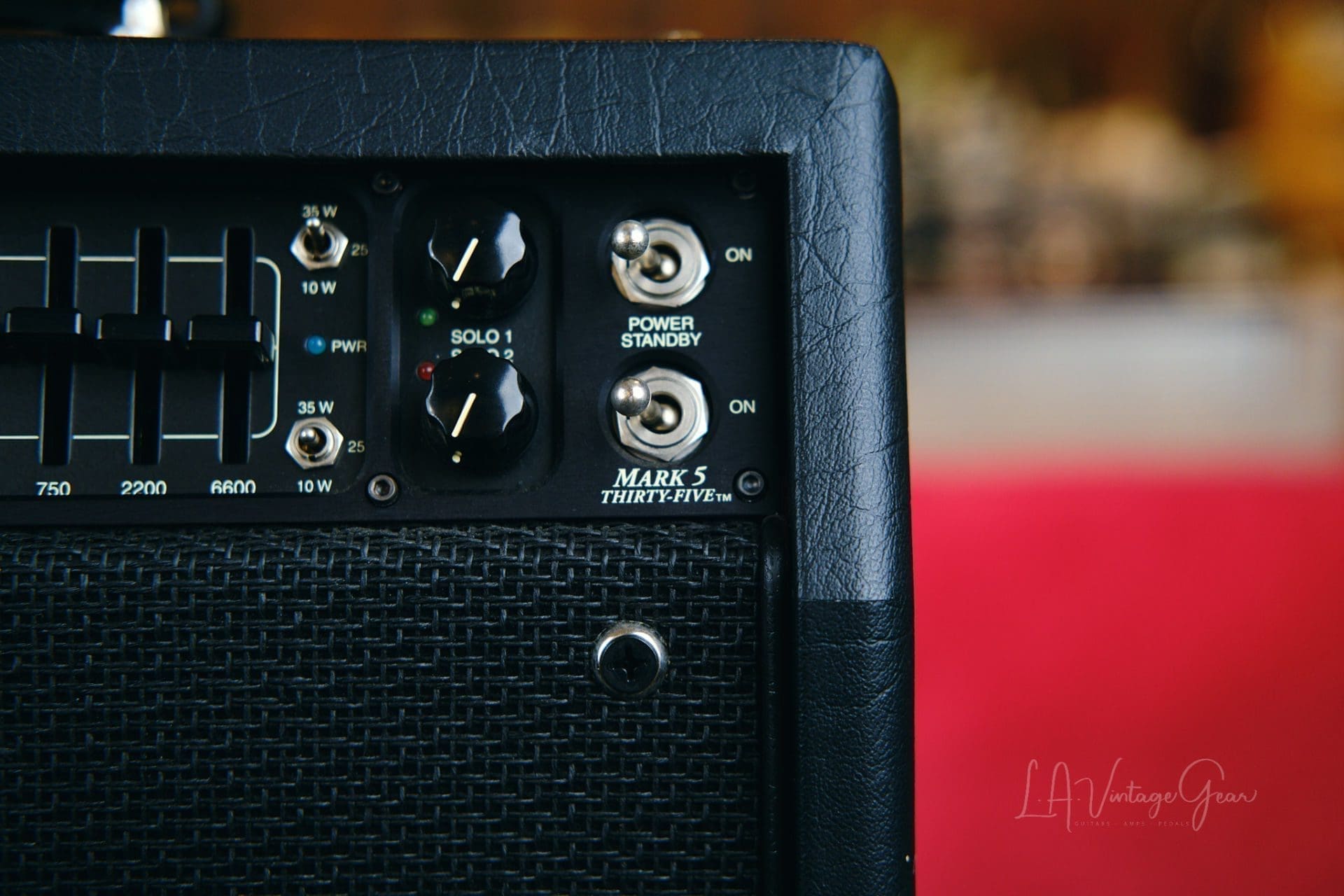 Mesa Boogie Mark V 35W Head-Black Tolex Finish with Rackmount, Footswitch, & Cover-Mint Condition! - Image 17