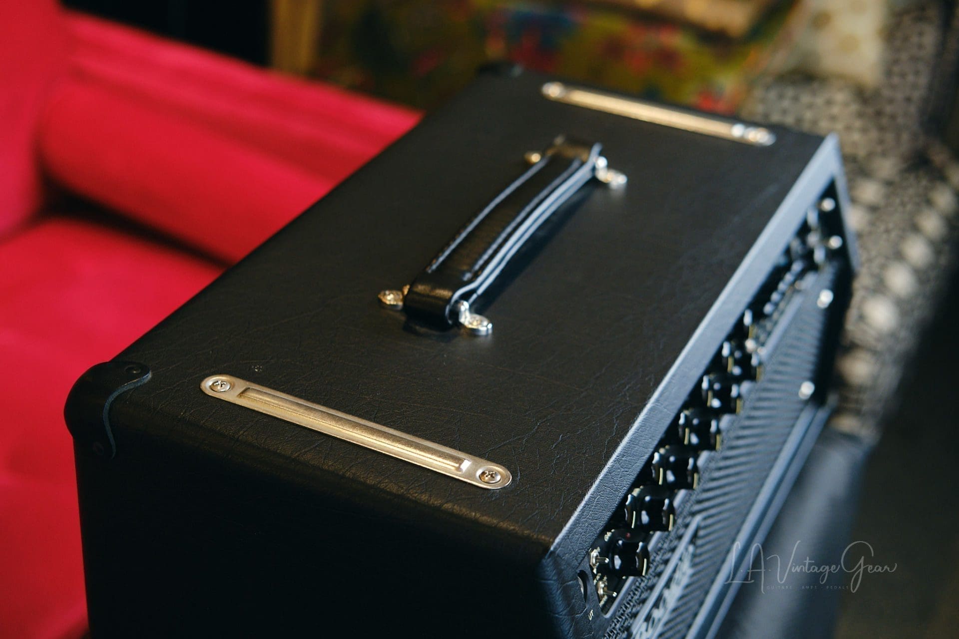 Mesa Boogie Mark V 35W Head-Black Tolex Finish with Rackmount, Footswitch, & Cover-Mint Condition! - Image 10