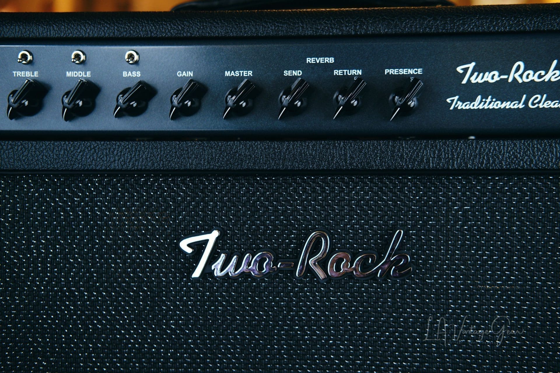 Two Rock Traditional Clean 100 Watt Head & 2x12 Cab-Black Sparkle Matrix Finish-Gently Used in Excellent Condition! - Image 4