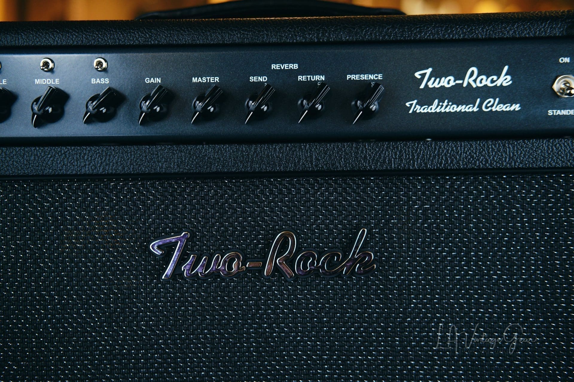 Two Rock Traditional Clean 100 Watt Head & 2x12 Cab-Black Sparkle Matrix Finish-Gently Used in Excellent Condition! - Image 3