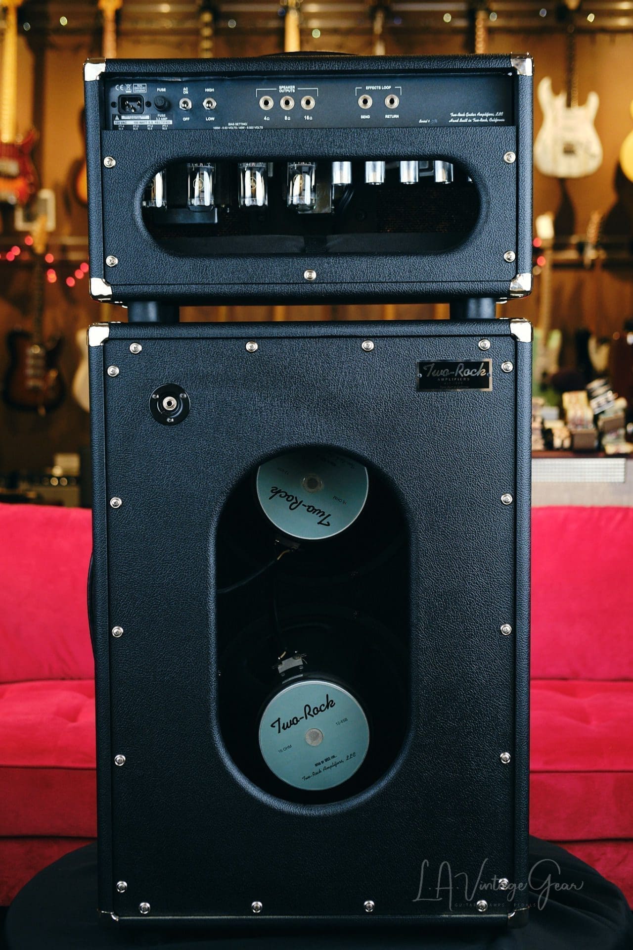 Two Rock Traditional Clean 100 Watt Head & 2x12 Cab-Black Sparkle Matrix Finish-Gently Used in Excellent Condition! - Image 9