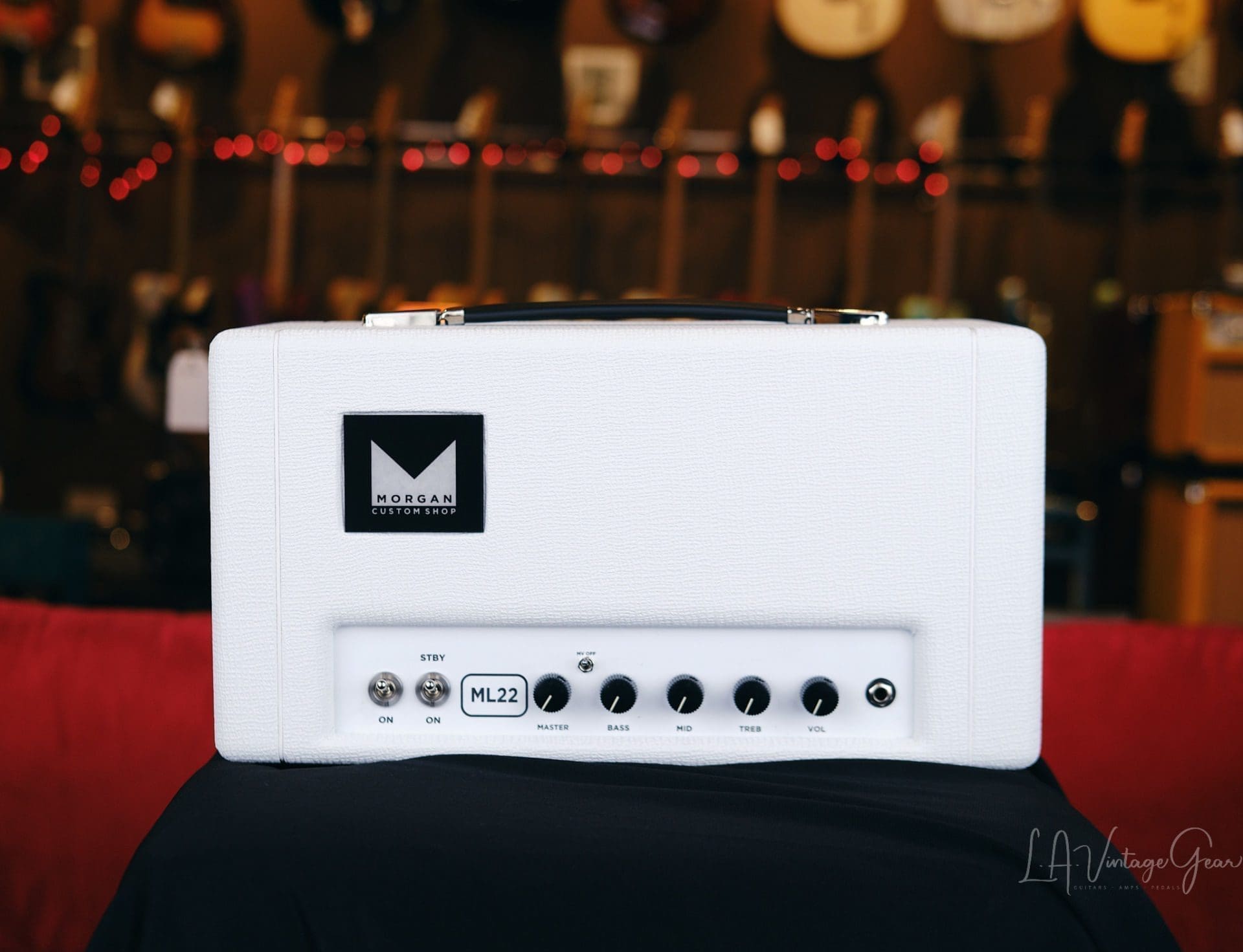 Morgan ML22 22 Watt Guitar Amp Head in White Tolex - Brand New!