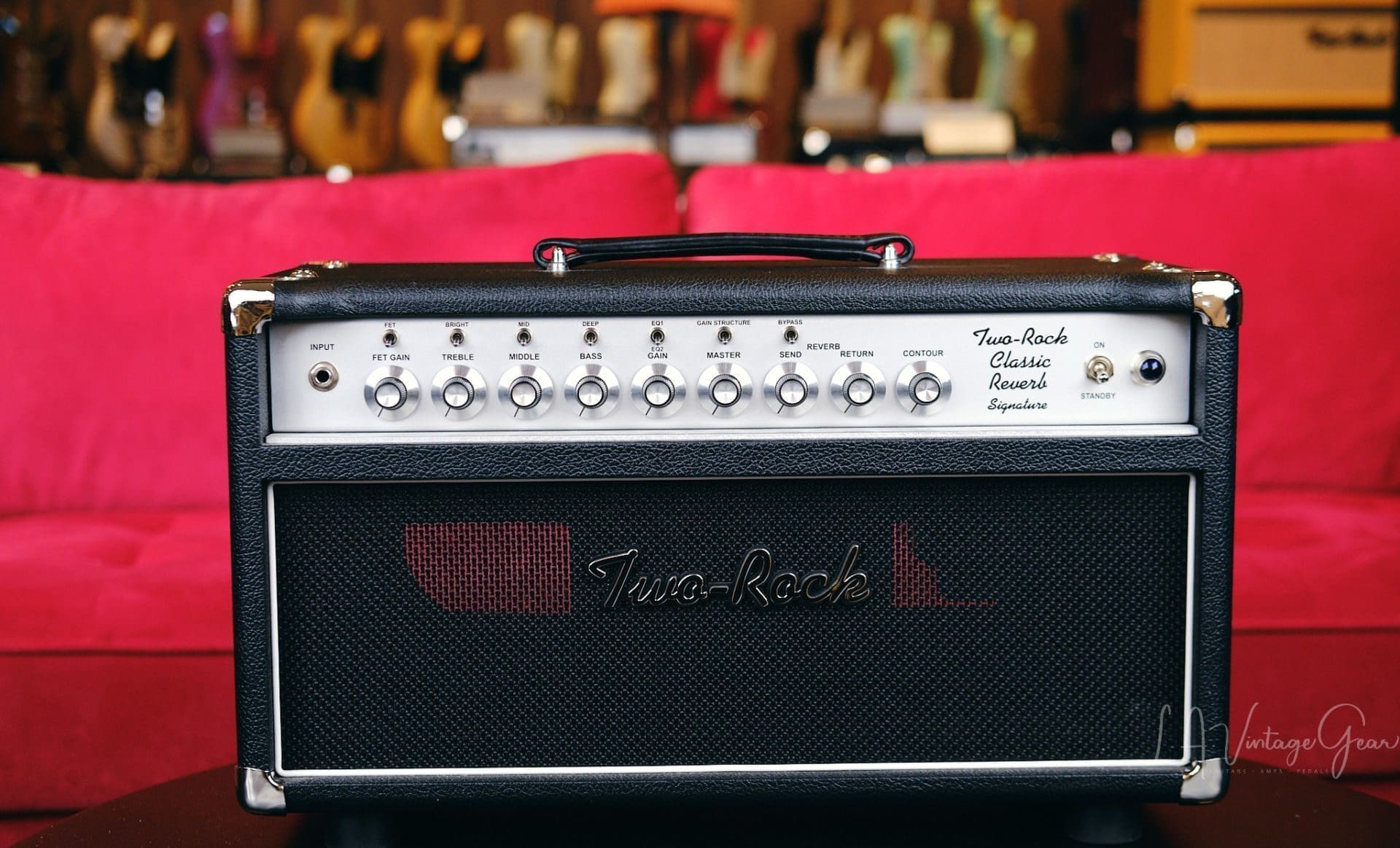 (SOLD) Two Rock Classic Reverb Head - Silver Chassis & Black Bronco Tolex Finish! In Excellent Condition!