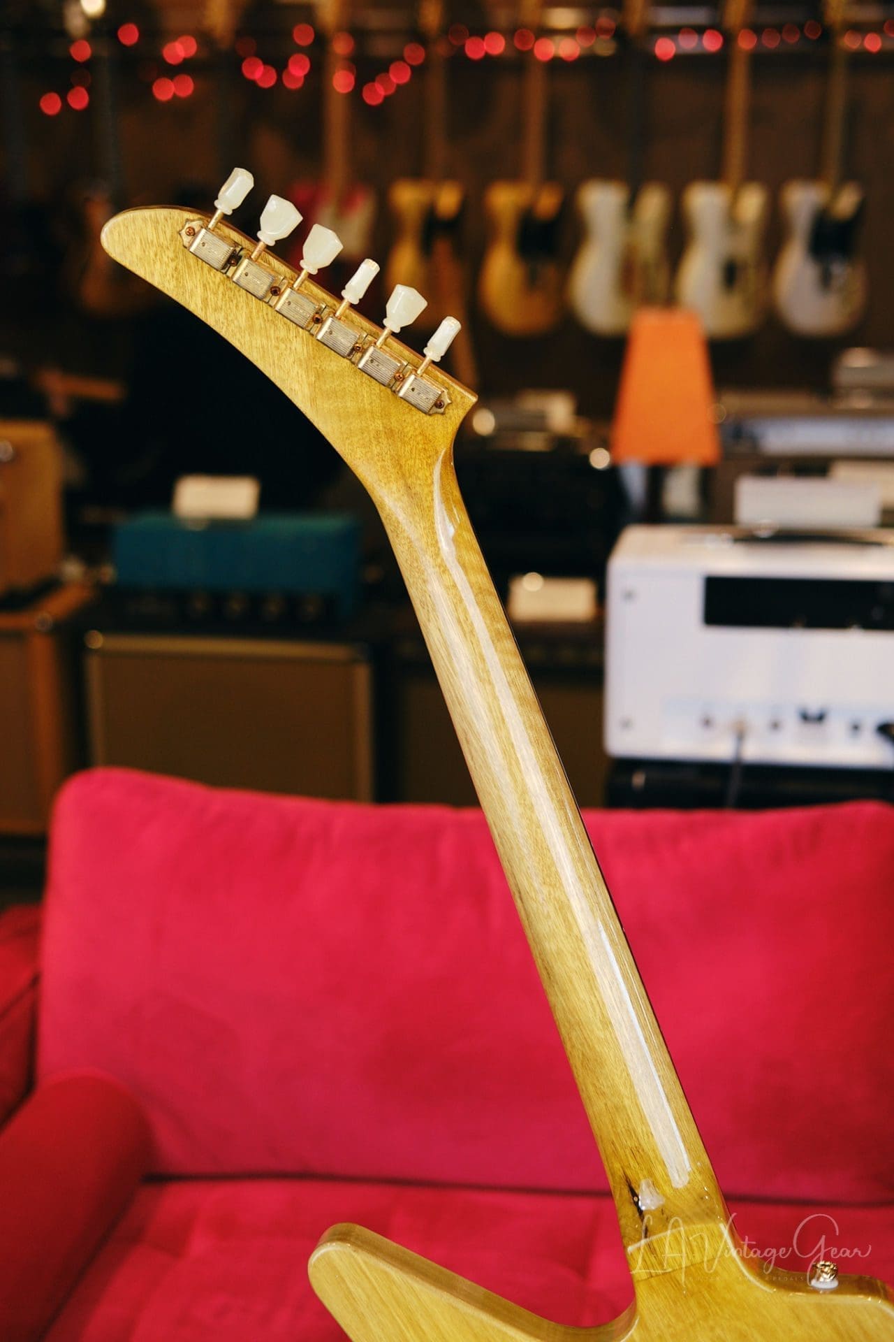 Banker '58 Spec "Excalibur" Electric Guitar 2019 - Relic'd Korina Body & Brazillian Rosewood Fretboard! Serial #46! - Image 15