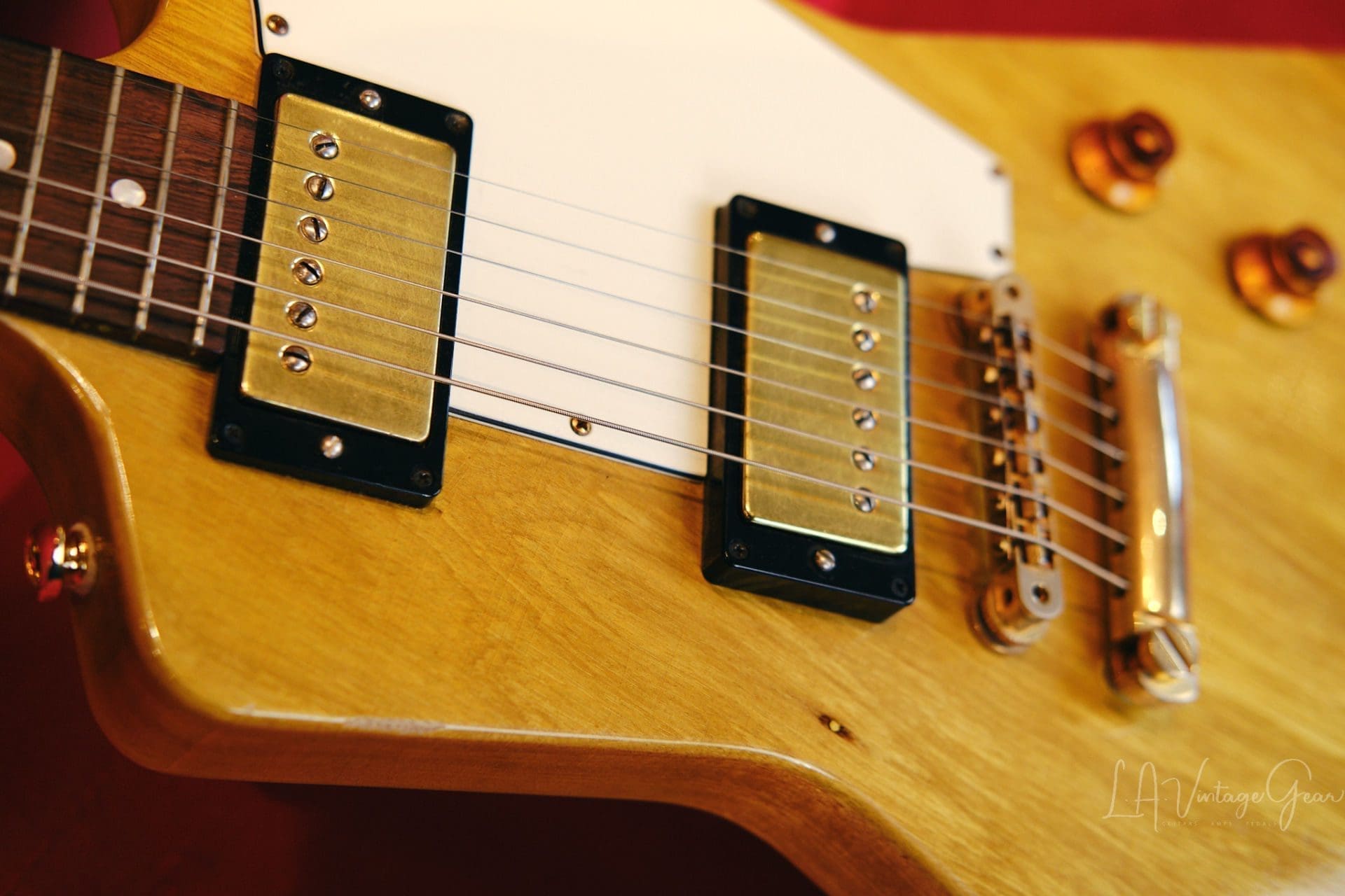 Banker '58 Spec "Excalibur" Electric Guitar 2019 - Relic'd Korina Body & Brazillian Rosewood Fretboard! Serial #46! - Image 22