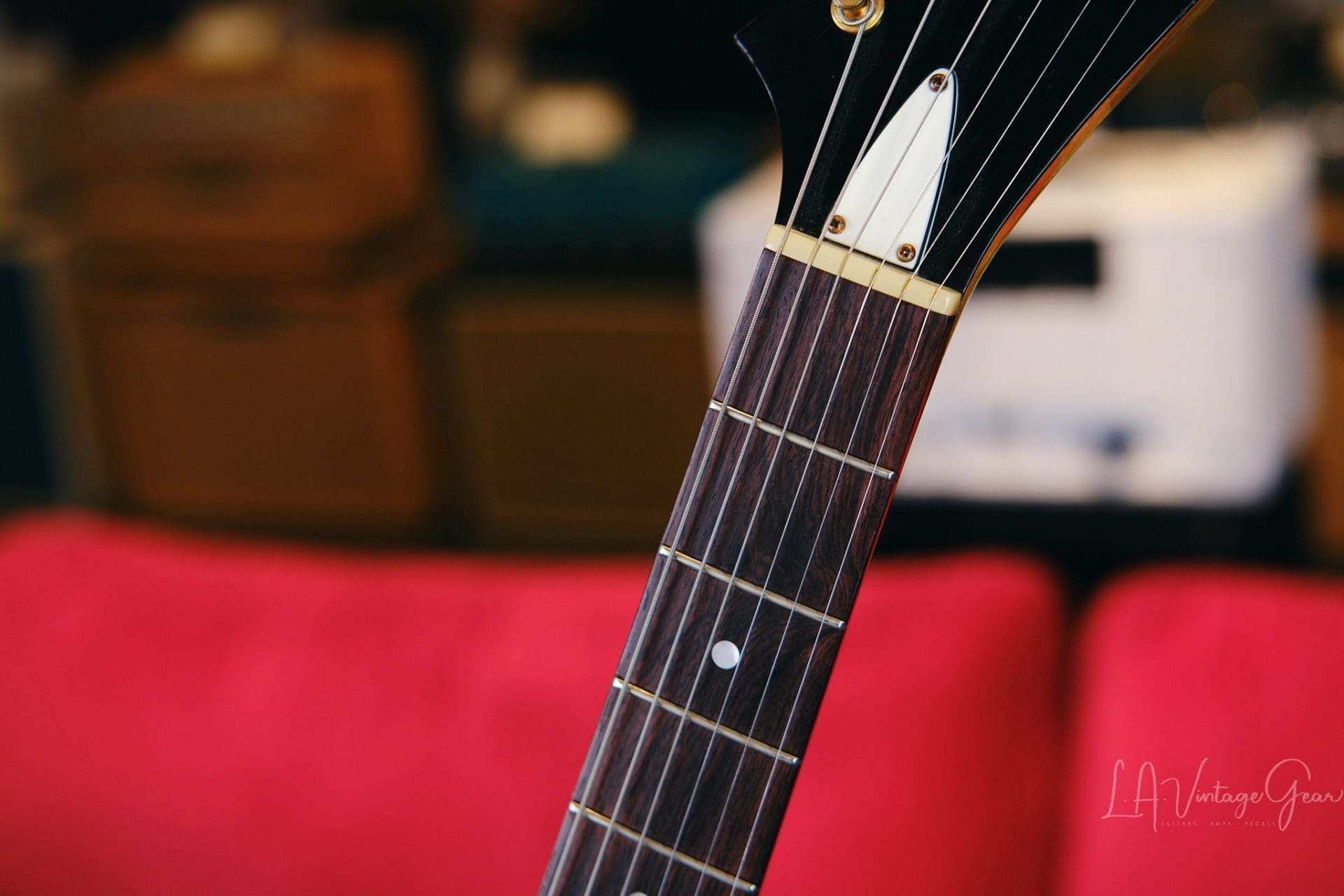 Banker '58 Spec "Excalibur" Electric Guitar 2019 - Relic'd Korina Body & Brazillian Rosewood Fretboard! Serial #46! - Image 9