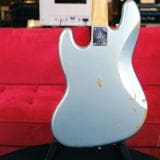 Fender 60th Anniversary Road Worn Jazz Bass In A  Firemist Silver Finish – Pau Ferro Fretboard Mid 60’s C Neck Profile!
