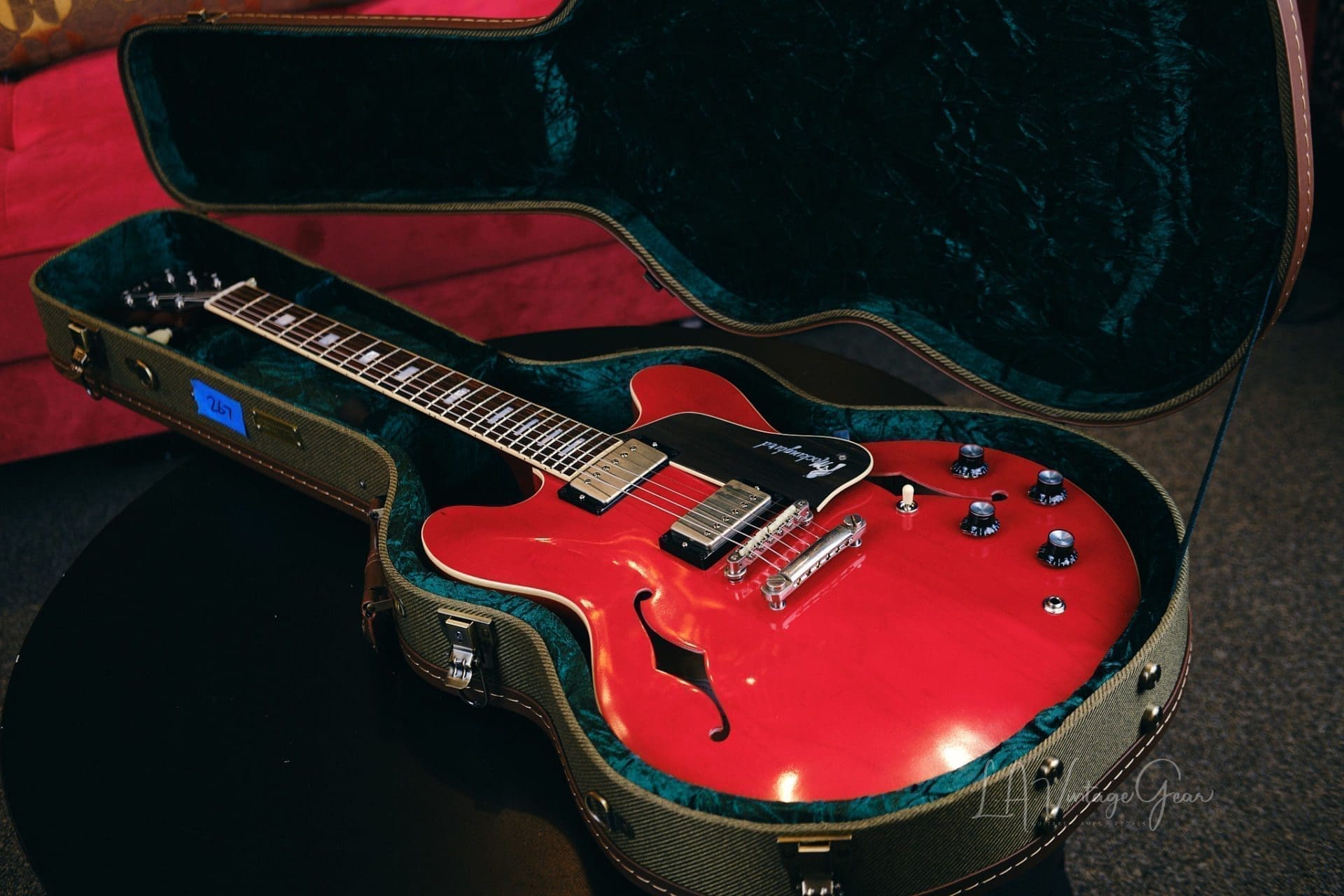 Josh Williams 'Mockingbird' JWG267 Semi-Hollowbody Electric Guitar-Cherry Red Finish & Bloombucker Pickups! - Image 19