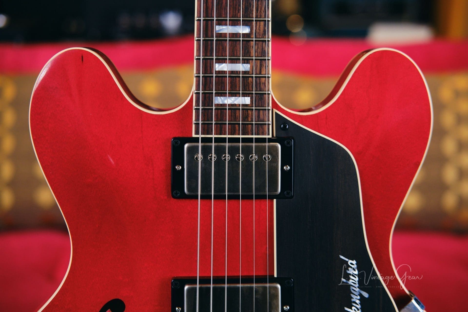 Josh Williams 'Mockingbird' JWG267 Semi-Hollowbody Electric Guitar-Cherry Red Finish & Bloombucker Pickups! - Image 3