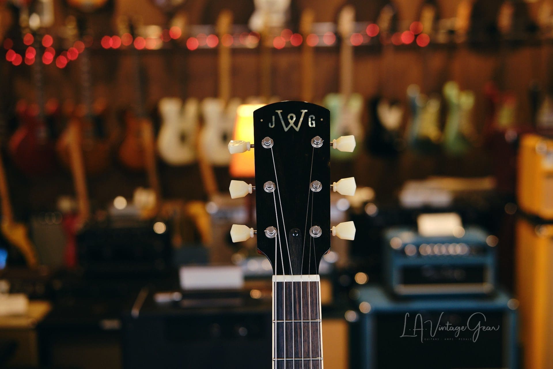 Josh Williams 'Mockingbird' JWG270 Semi-Hollowbody Electric Guitar-Vintage Natural Finish & Bloombucker Pickups! - Image 11