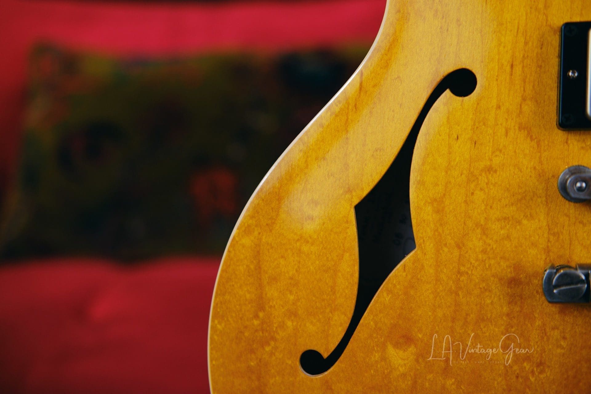 Josh Williams 'Mockingbird' JWG270 Semi-Hollowbody Electric Guitar-Vintage Natural Finish & Bloombucker Pickups! - Image 9