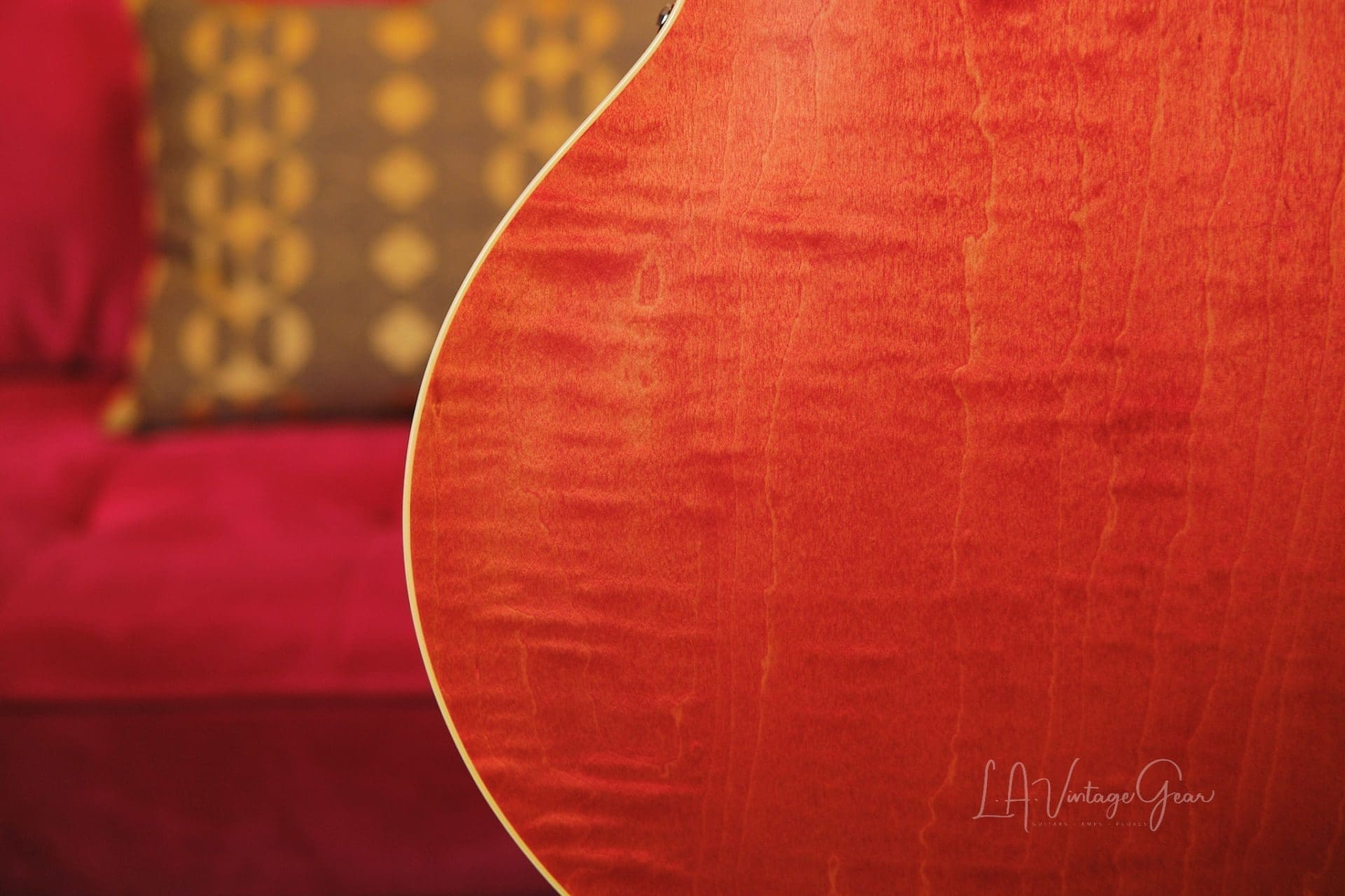 Gibson ES-335 Semi-Hollowbody '64 Historic Reissue Electric Guitar (2021) - Watermelon Red Finish - Image 7