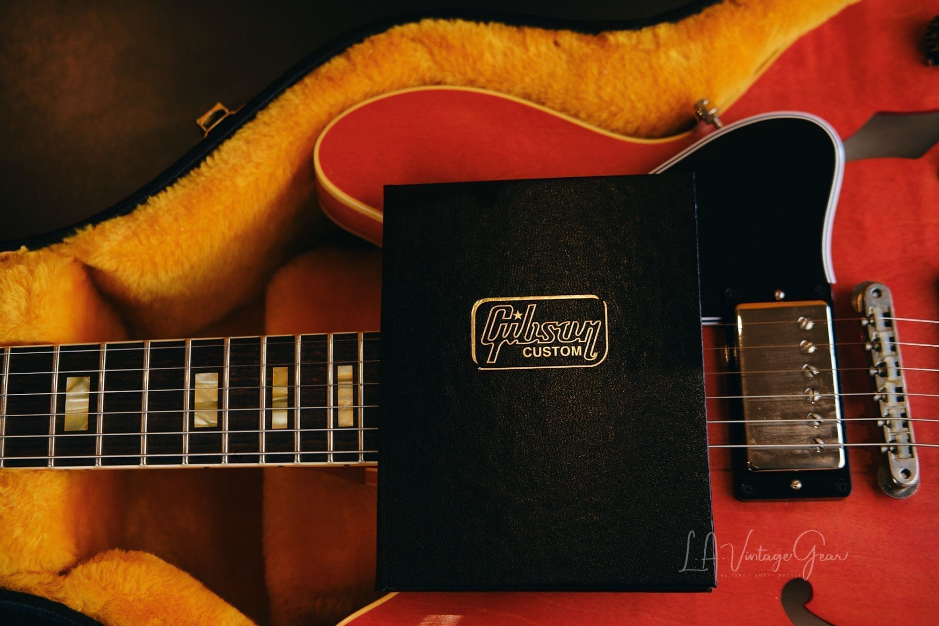 Gibson ES-335 Semi-Hollowbody '64 Historic Reissue Electric Guitar (2021) - Watermelon Red Finish - Image 25