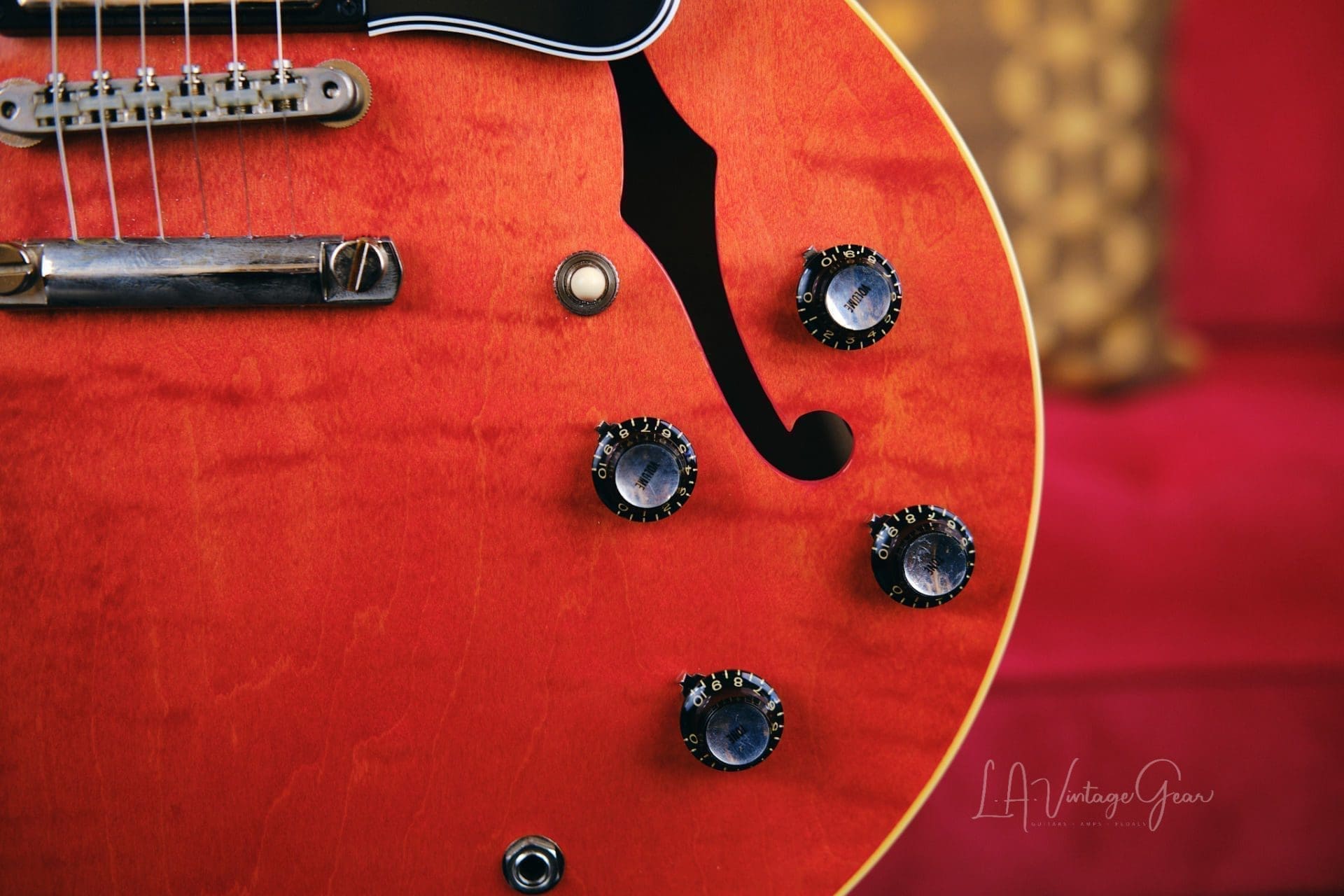 Gibson ES-335 Semi-Hollowbody '64 Historic Reissue Electric Guitar (2021) - Watermelon Red Finish - Image 21
