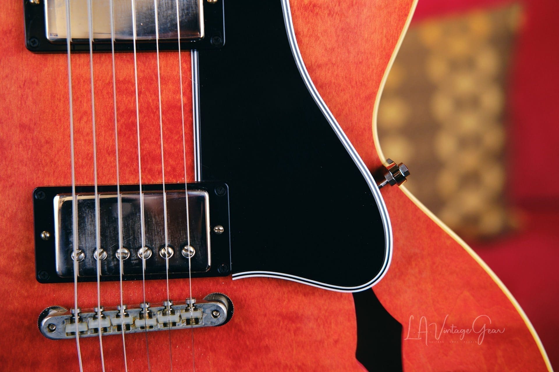 Gibson ES-335 Semi-Hollowbody '64 Historic Reissue Electric Guitar (2021) - Watermelon Red Finish - Image 16