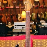 Rutters ‘Koacaster’ Custom S-Style Electric Guitar – Koa Top, Brazilian Rosewood Fingerboard & Budz Pickups!