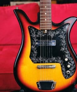 Alternative view of Teisco Tulip E-110 1960s Sunburst Made in Japan MIJ