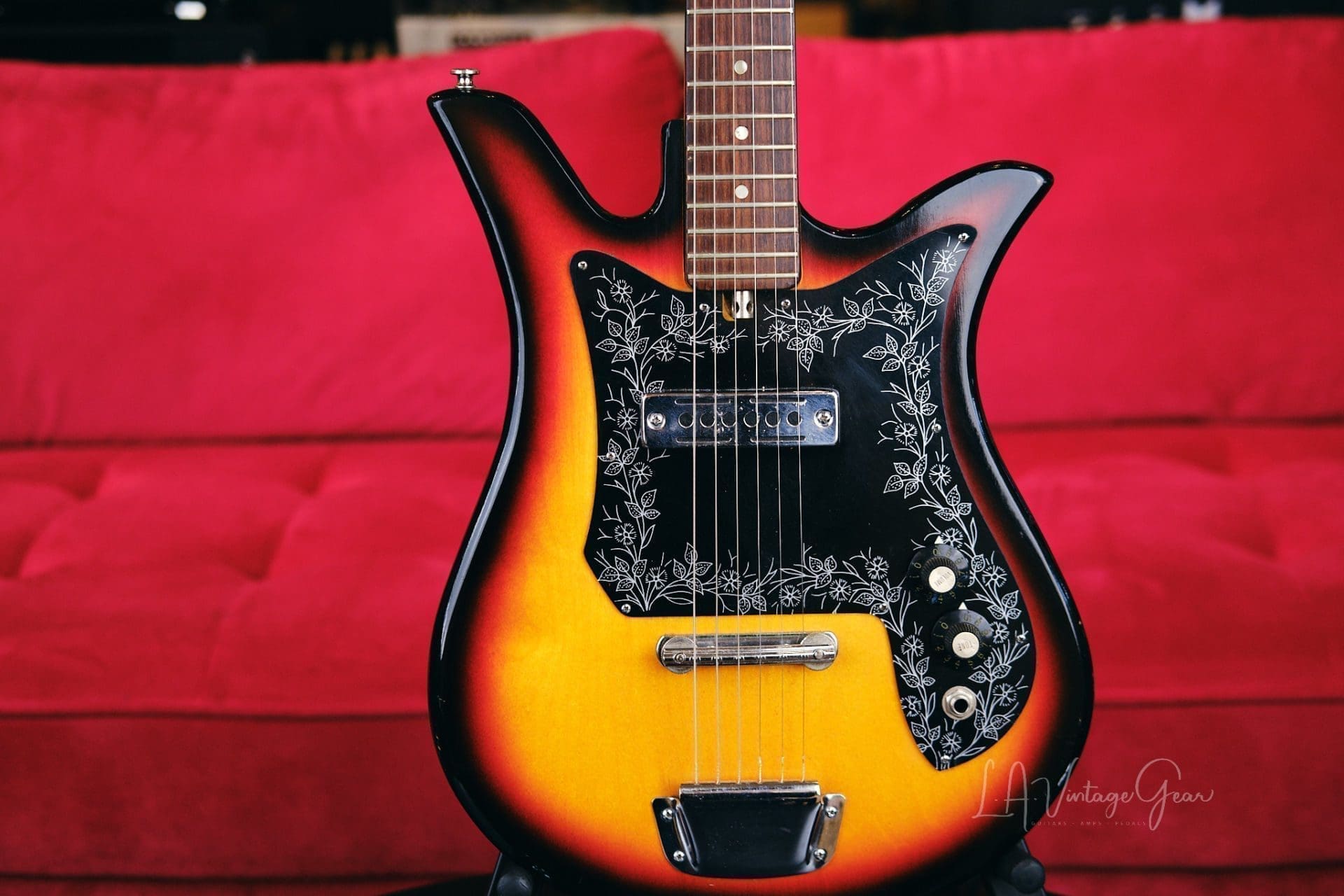 Teisco Tulip E-110 1960s Sunburst Made in Japan MIJ - Image 2