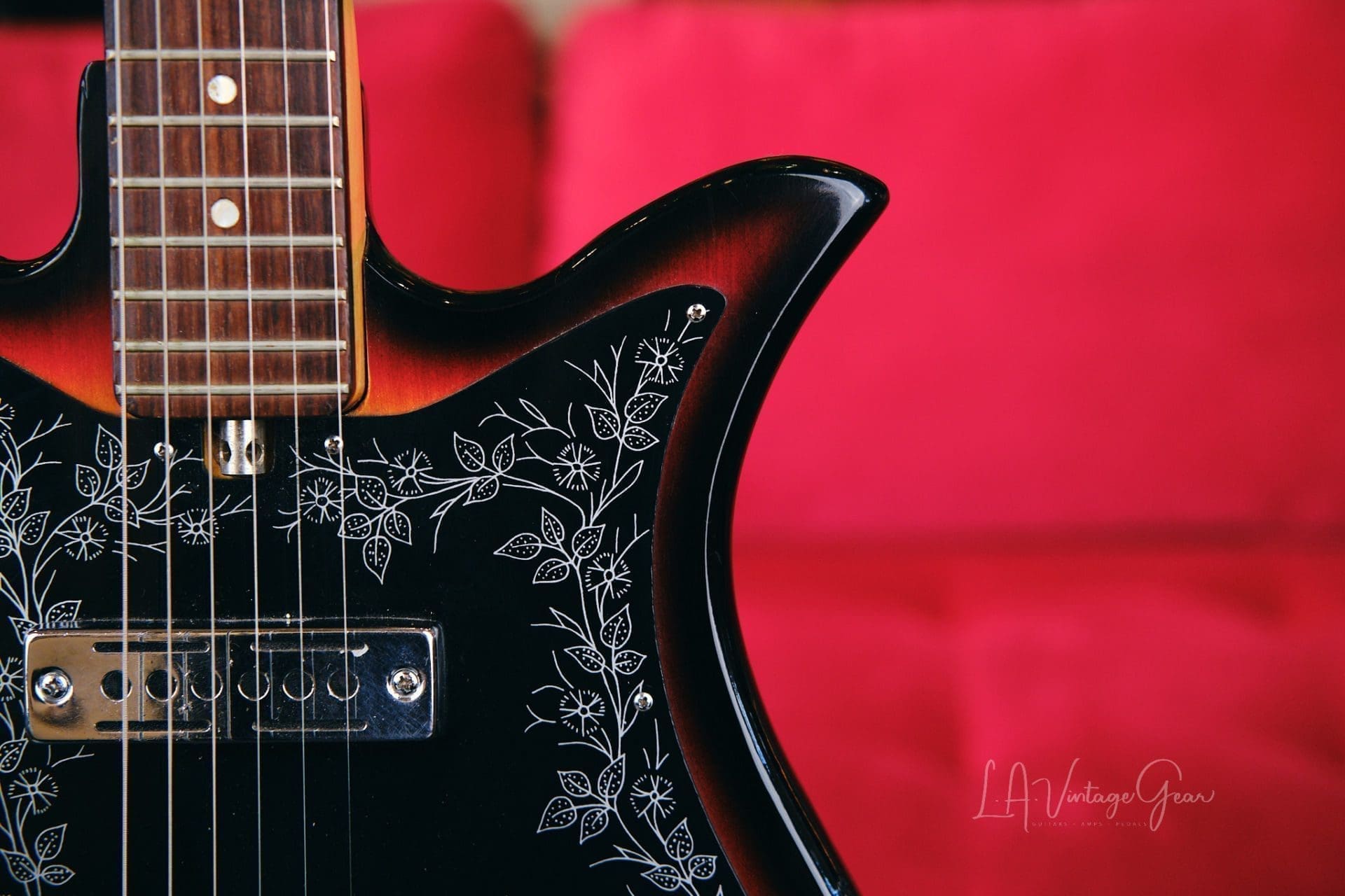 Teisco Tulip E-110 1960s Sunburst Made in Japan MIJ - Image 6