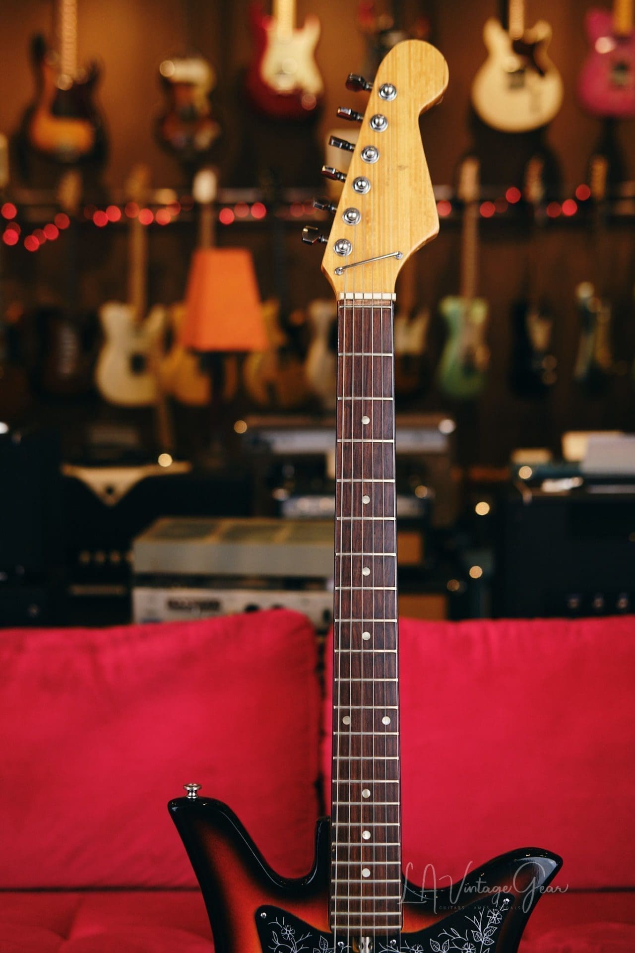 Teisco Tulip E-110 1960s Sunburst Made in Japan MIJ - Image 9