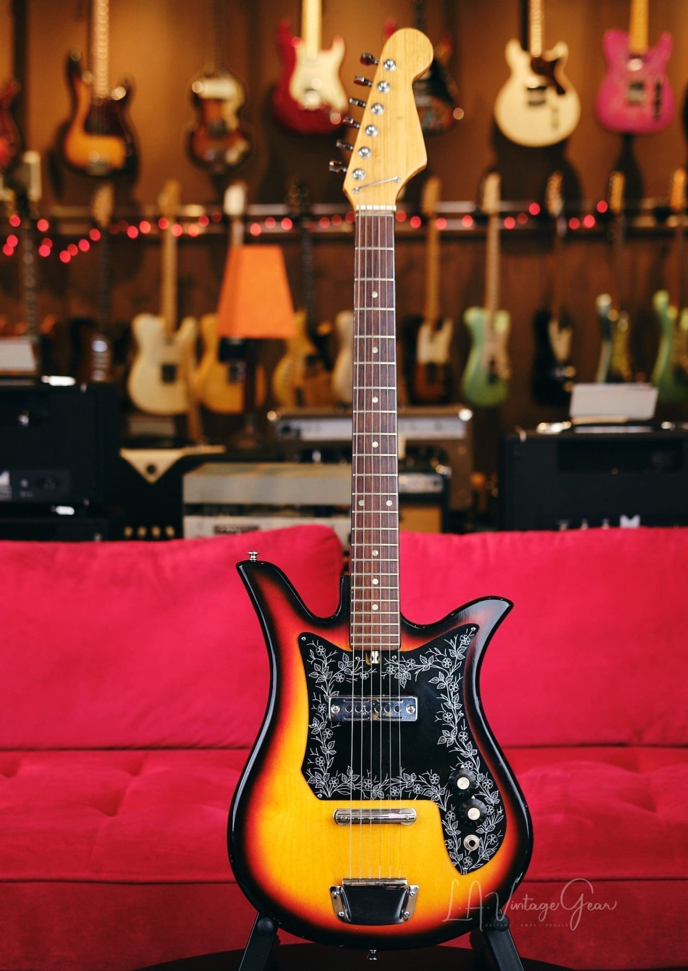 Teisco Tulip E-110 1960s Sunburst Made in Japan MIJ