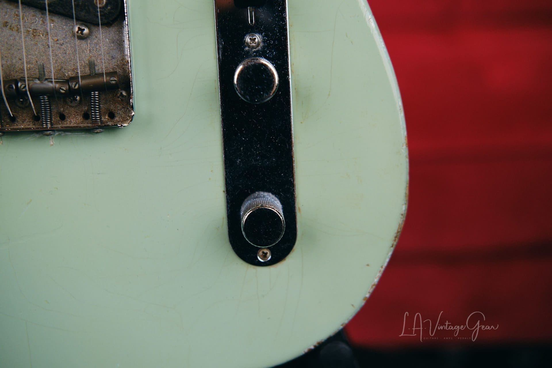 Danocaster Single Cut Electric Guitar - Seafoam Green Finish & Lollar Pickups! - Image 11