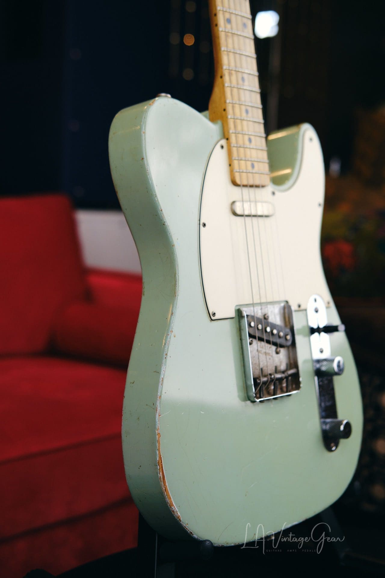 Danocaster Single Cut Electric Guitar - Seafoam Green Finish & Lollar Pickups! - Image 15